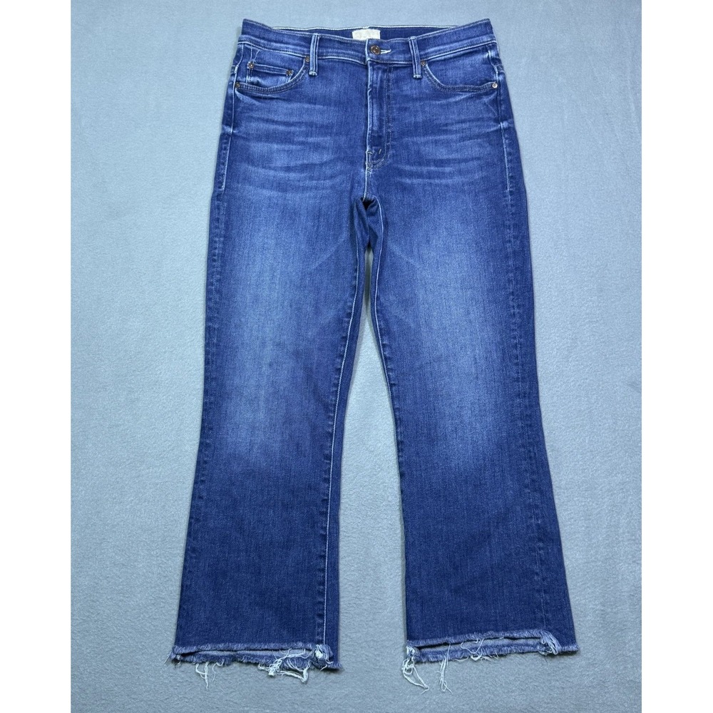 Mother Jeans Womens 28x24 The Insider Crop Step Fray Sweet And Sassy USA Boho